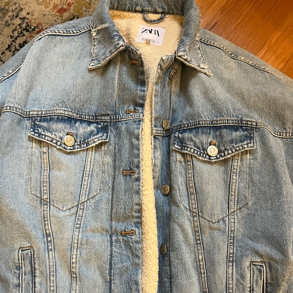 Zara wool jean jacket